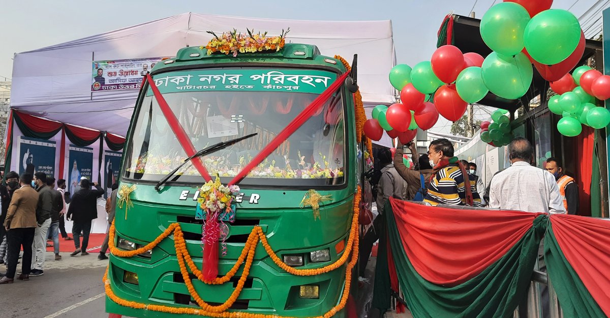 ঢাকা নগর পরিবহনের মাধ্যমে যাত্রা শুরু বাস ফ্যাঞ্চাইজি যুগের; চলবে ঘাটারচর-কাচপুর রুটে